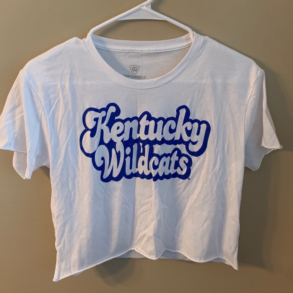 University of Kentucky cropped T shirt